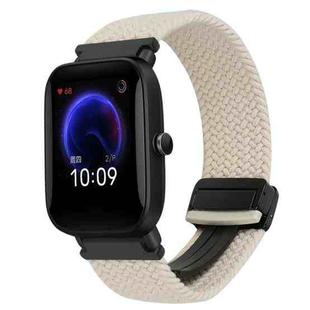 For Amazfit Pop Magnetic Buckle 20mm Braided Watch Band(Starlight)