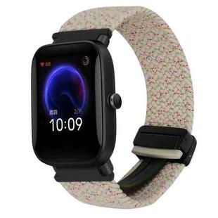 For Amazfit Pop Magnetic Buckle 20mm Braided Watch Band(Starlight Colorful)