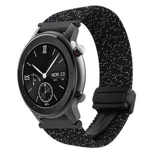 For Amazfit GTR 42mm Magnetic Buckle 20mm Braided Watch Band(Stars Black)