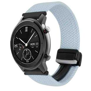 For Amazfit GTR 42mm Magnetic Buckle 20mm Braided Watch Band(Blue)