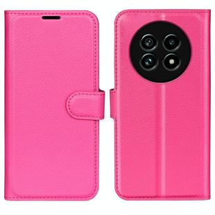 For Realme 13 Pro 5G Litchi Texture Horizontal Flip Leather Phone Case with Holder(Rose Red)