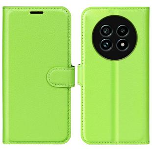 For Realme 13 Pro 5G Litchi Texture Horizontal Flip Leather Phone Case with Holder(Green)