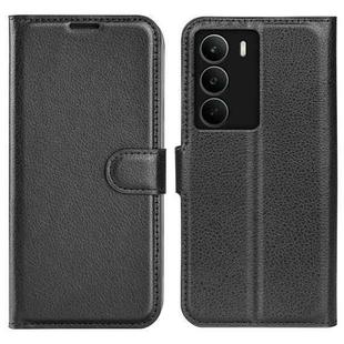 For Realme C71 4G Litchi Texture Horizontal Flip Leather Phone Case with Holder(Black)