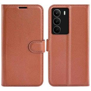 For Realme C71 4G Litchi Texture Horizontal Flip Leather Phone Case with Holder(Brown)