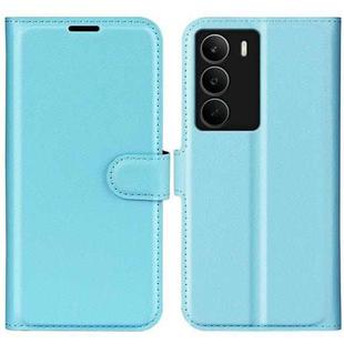 For Realme C71 4G Litchi Texture Horizontal Flip Leather Phone Case with Holder(Blue)
