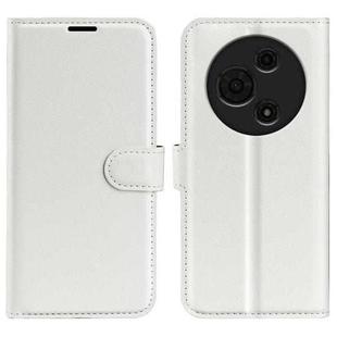 For TCL 605 / 60 SE Litchi Texture Horizontal Flip Leather Phone Case with Holder(White)