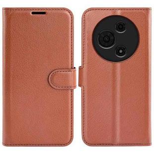 For TCL 605 / 60 SE Litchi Texture Horizontal Flip Leather Phone Case with Holder(Brown)