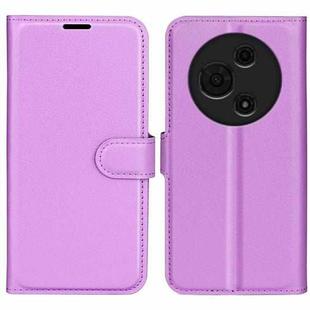 For TCL 605 / 60 SE Litchi Texture Horizontal Flip Leather Phone Case with Holder(Purple)