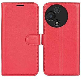 For TCL 60R 5G / 60 5G Litchi Texture Horizontal Flip Leather Phone Case with Holder(Red)