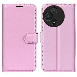 For TCL 60R 5G / 60 5G Litchi Texture Horizontal Flip Leather Phone Case with Holder(Pink)