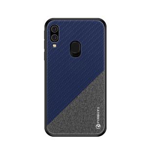 PINWUYO Honors Series Shockproof PC + TPU Protective Case for Galaxy A40(Blue)