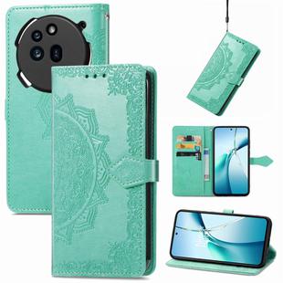 For Nothing Phone 3a Mandala Flower Embossed Leather Phone Case(Green)