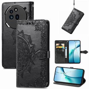 For Nothing Phone 3a Pro Mandala Flower Embossed Leather Phone Case(Black)