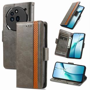 For Nothing Phone 3a CaseNeo Splicing Dual Magnetic Buckle Leather Phone Case(Gray)