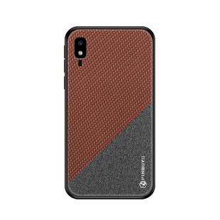 PINWUYO Honors Series Shockproof PC + TPU Protective Case for Galaxy A2 Core(Brown)