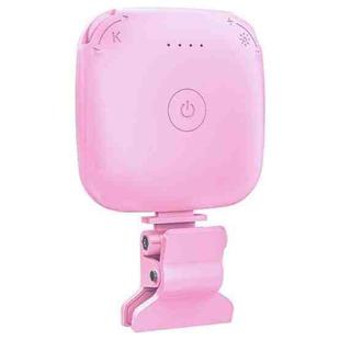 V15 Mini Clip-On Portable LED Fill Light Phone Laptop Video Conference Live Streaming Fill Lamp(Pink)