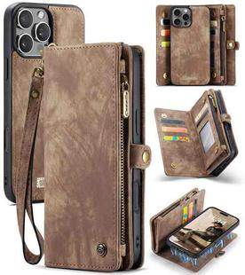 For iPhone 16 Pro Max CaseMe 008 Detachable Multifunctional Leather Phone Case(Brown)