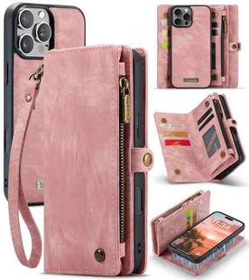 For iPhone 16 Pro CaseMe 008 Detachable Multifunctional Leather Phone Case(Pink)