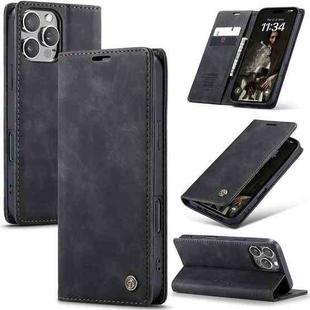 For iPhone 16 Pro Max CaseMe 013 Multifunctional Horizontal Flip Leather Phone Case(Black)