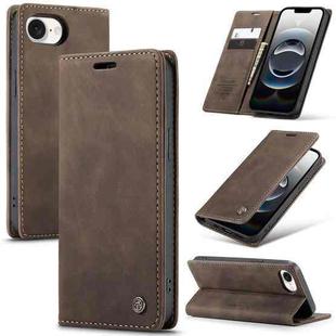 For iPhone 16e CaseMe 013 Multifunctional Horizontal Flip Leather Phone Case(Coffee)
