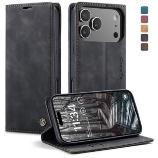 For iPhone 17 Pro Max CaseMe 013 Multifunctional Horizontal Flip Leather Phone Case(Black)