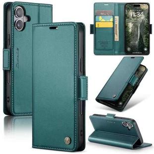 For iPhone 16 CaseMe 023 Butterfly Buckle Litchi Texture RFID Anti-theft Leather Phone Case(Green)