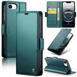 For iPhone 16e CaseMe 023 Butterfly Buckle Litchi Texture RFID Anti-theft Leather Phone Case(Green)