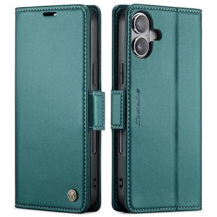 For iPhone 17 CaseMe 023 Butterfly Buckle Litchi Texture RFID Anti-theft Leather Phone Case(Green)