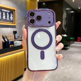 For iPhone 17 Pro Max Imitation Original Magsafe TPU Phone Case(Purple)