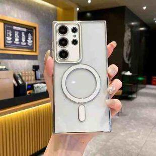For Samsung Galaxy S25 Ultra 5G Imitation Original Magsafe TPU Phone Case(White)