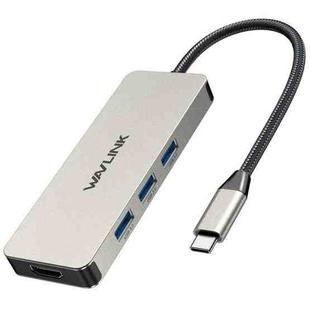 WAVLINK UHP3416 7-in-1 PD100W Charging SD / TF Card Reader 4K HD Type-C Docking Station(Silver)