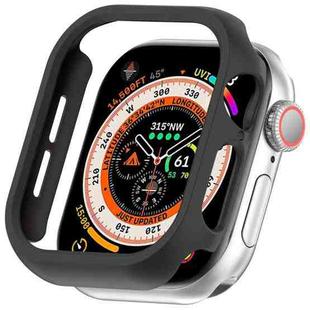 For Apple Watch Series 10 42mm Half Pack PC Hollow Watch Case(Black)