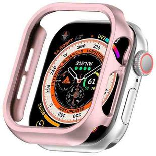 For Apple Watch Series 10 42mm Half Pack PC Hollow Watch Case(Rose Gold)