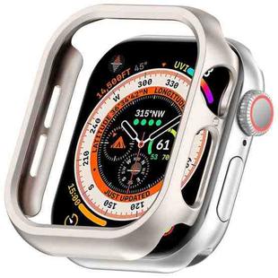 For For Apple Watch Series 10 46mm Half Pack PC Hollow Watch Case(Starlight)