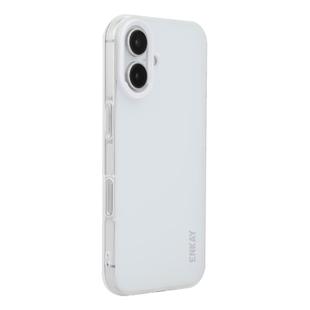 For iPhone 16 ENKAY Hat-Prince Translucent Matte TPU Soft Phone Case(White)