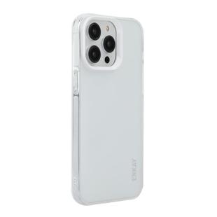 For iPhone 15 Pro ENKAY Hat-Prince Translucent Matte TPU Soft Phone Case(White)