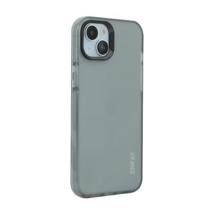 For iPhone 15 ENKAY Hat-Prince Translucent Matte TPU Soft Phone Case(Grey)