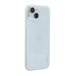 For iPhone 14 Plus ENKAY Hat-Prince Translucent Matte TPU Phone Case with Lens Film(White)