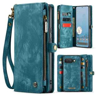 For Google Pixel 9a CaseMe 008 Detachable Multifunctional Leather Phone Case(Blue)