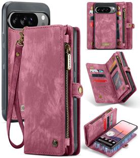 For Google Pixel 10 Pro XL CaseMe 008 Detachable Multifunctional Leather Phone Case(Wine Red)