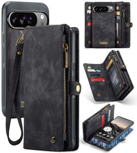 For Google Pixel 10 Pro XL CaseMe 008 Detachable Multifunctional Leather Phone Case(Black)