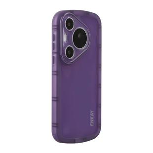 For Huawei Pura 70 Pro / 70 Pro+ ENKAY Hat-Prince Translucent Matte TPU Shockproof Phone Case(Purple)