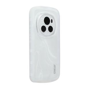 For Honor Magic6 ENKAY Hat-Prince Translucent Matte TPU Shockproof Phone Case(White)