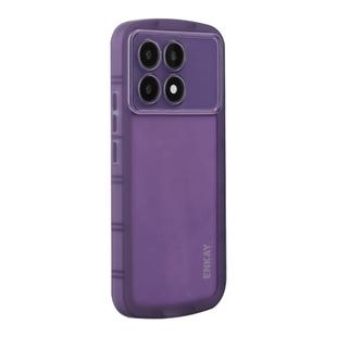 For Redmi K70 Ultra ENKAY Hat-Prince Translucent Matte TPU Shockproof Phone Case(Purple)