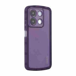 For Redmi Note 13R Pro ENKAY Hat-Prince Translucent Matte TPU Shockproof Phone Case(Purple)