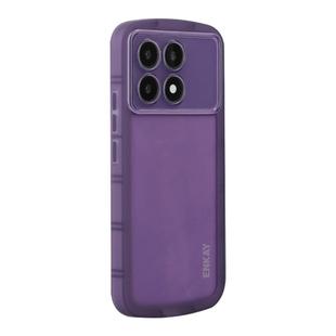 For Redmi K70 / K70 Pro ENKAY Hat-Prince Translucent Matte TPU Shockproof Phone Case(Purple)