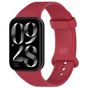 For Xiaomi Mi Band 8 Pro Butterfly Color Buckle Silicone Watch Band(Red)