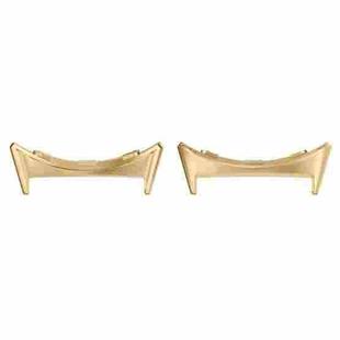 For Google Pixel Watch 3 41mm 1 Pair Stainless Steel Metal Watch Band Connector(Gold)