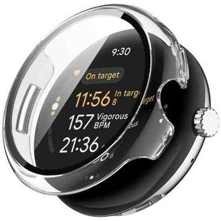 For Google Pixel Watch 3 41mm PC + Tempered Film Integrated Watch Protective Case(Transparent)