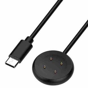 For Google Pixel Watch 3 41 / 45mm USB-C / Type-C Interface Smart Watch Charging Cable, Length: 1m(Black)